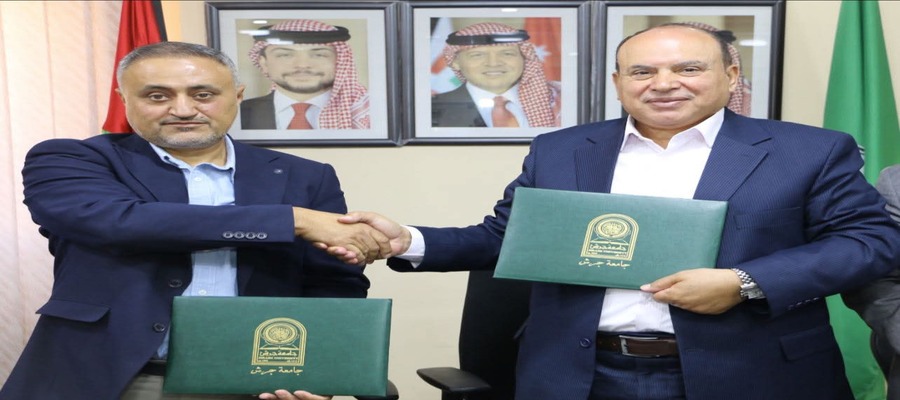 جامعة جرش توقع اتفاقية تعاون مشتركة مع شركة إيوان للاستشارات التعليمية